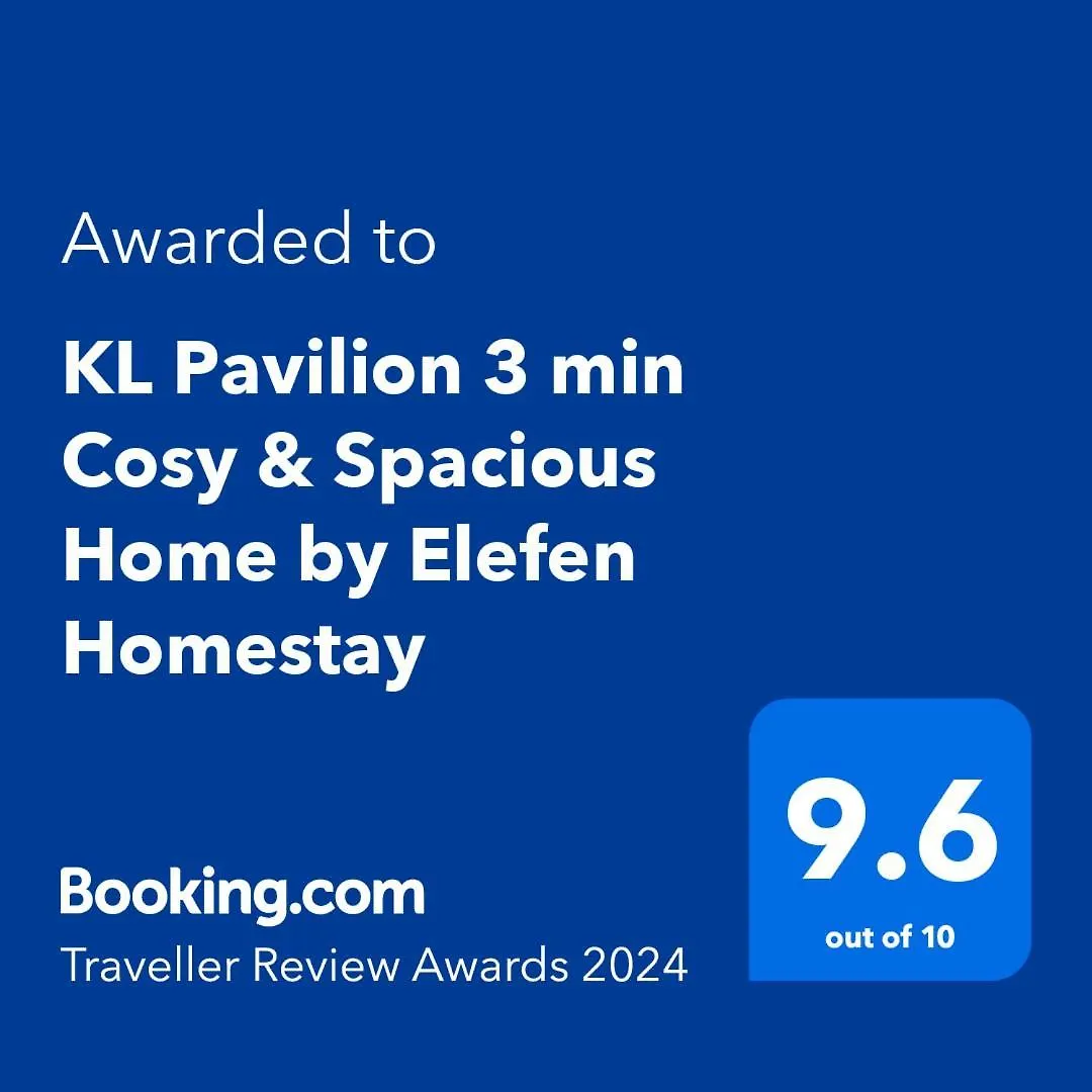 Apartment Kl Pavilion 3 Min Cosy & Spacious Home By Elefen Homestay Kuala Lumpur